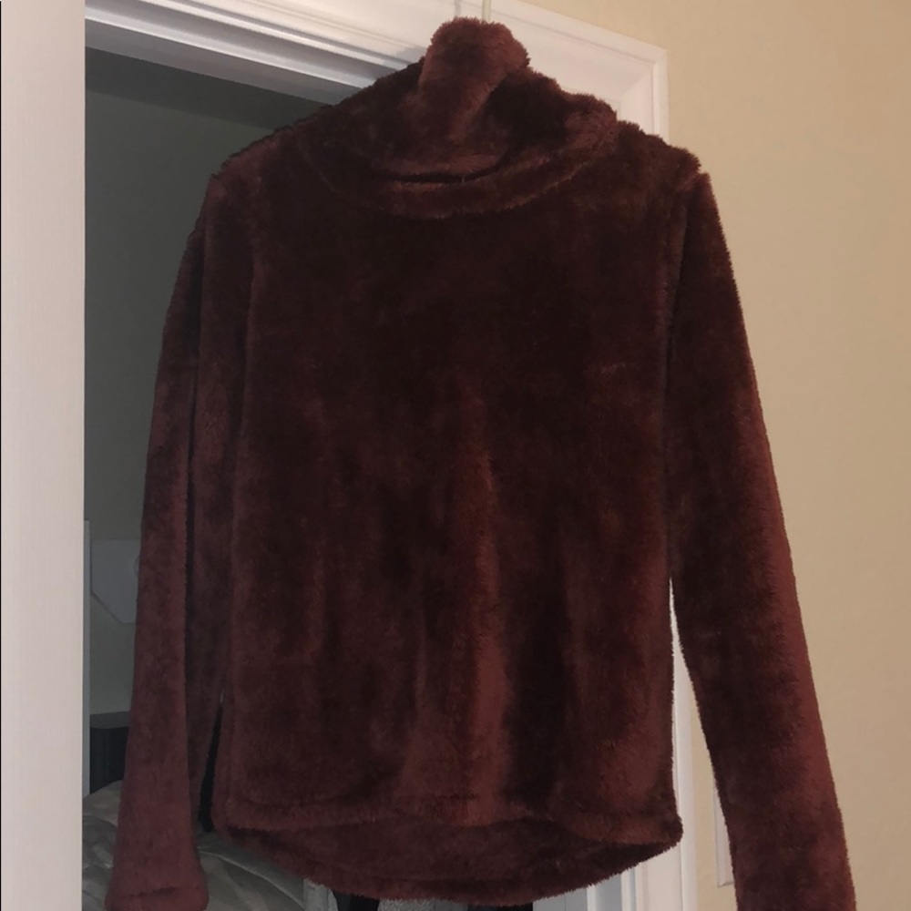 Super soft fuzzy turtle neck sweater